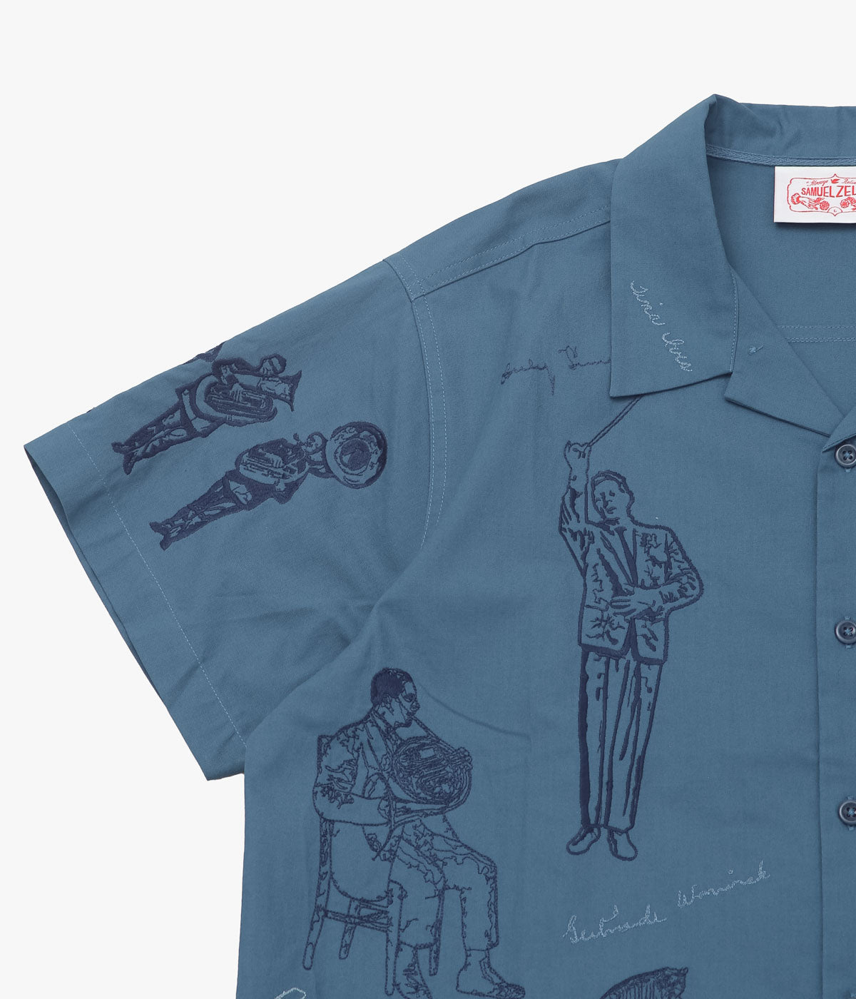 SAMUEL ZELIG "ORCHESTRA CAMP SHIRT" (DEEP BLUE)