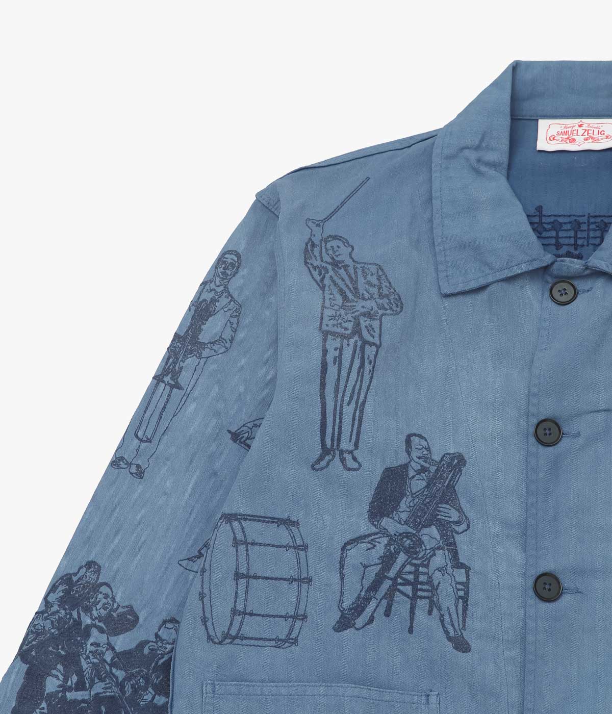 SAMUEL ZELIG "ORCHESTRA CHORE JACKET" (CHORE BLUE)