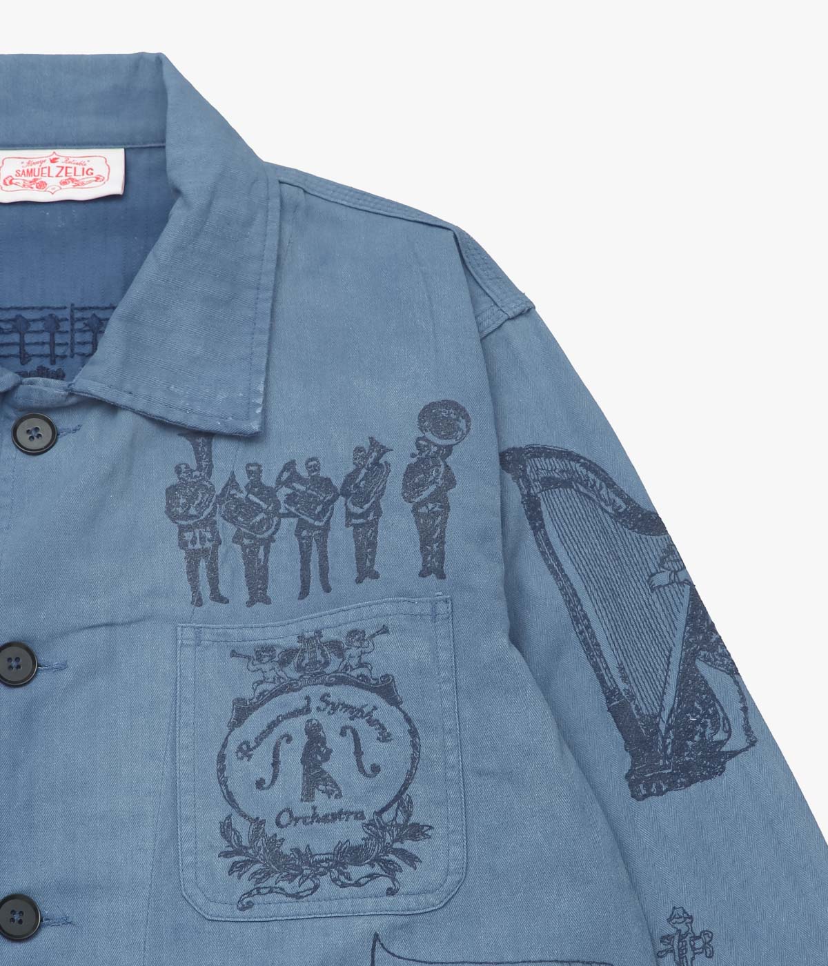 SAMUEL ZELIG "ORCHESTRA CHORE JACKET" (CHORE BLUE)