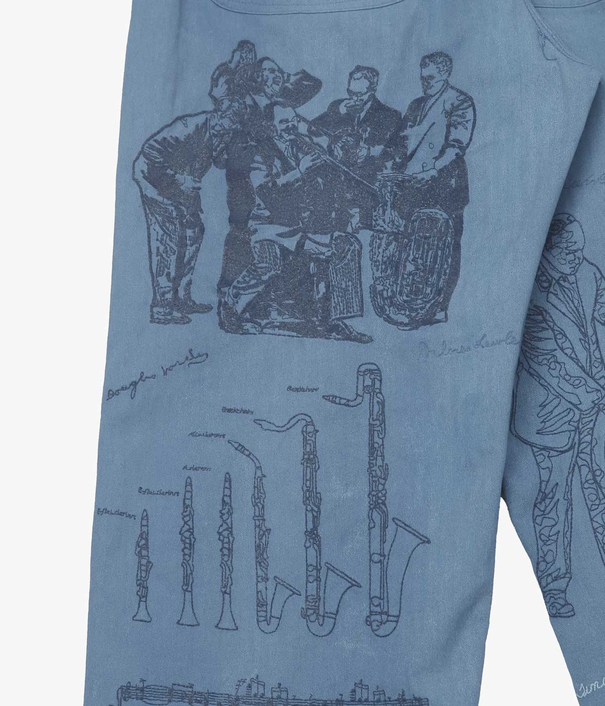 SAMUEL ZELIG "ORCHESTRA PANT" (CHORE BLUE)