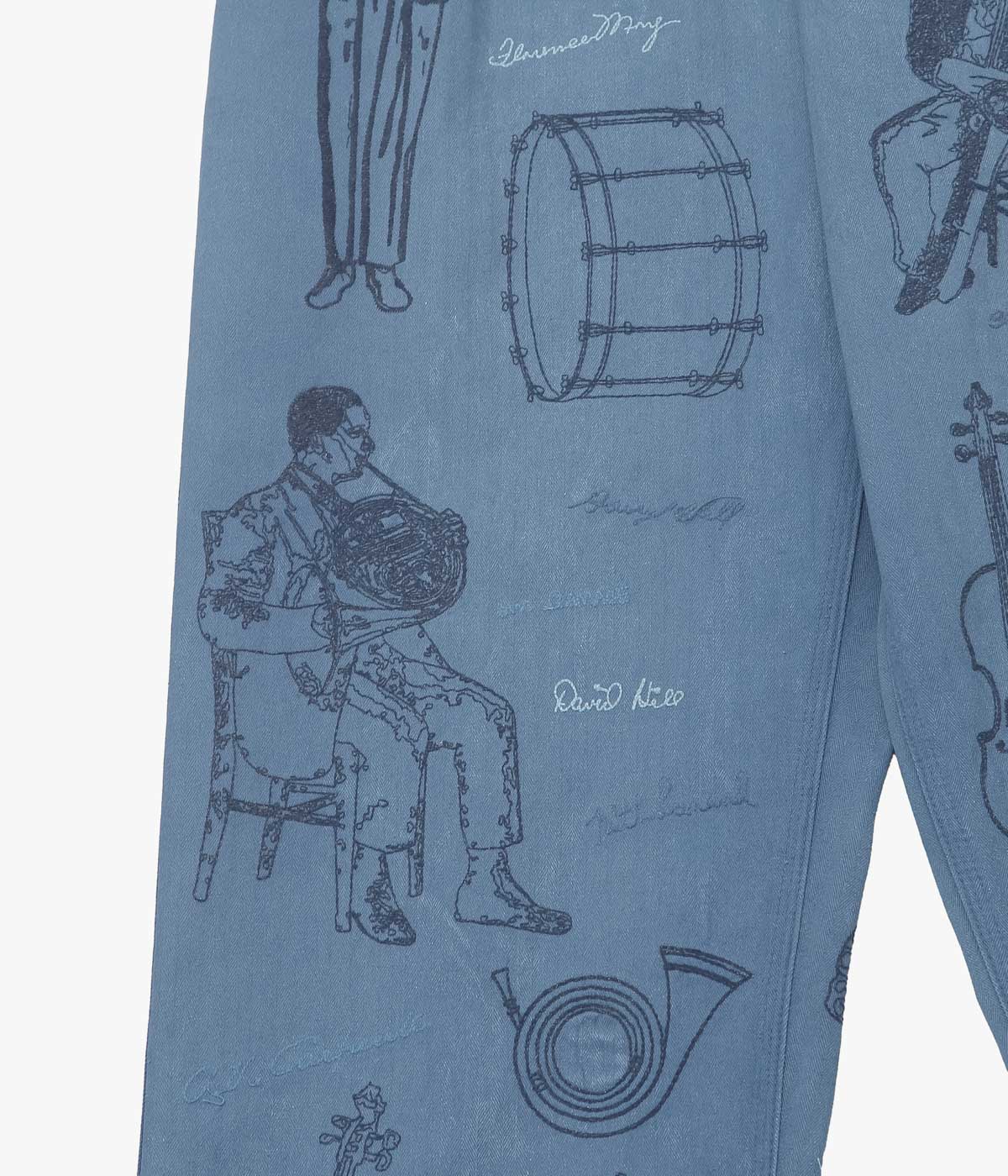 SAMUEL ZELIG "ORCHESTRA PANT" (CHORE BLUE)