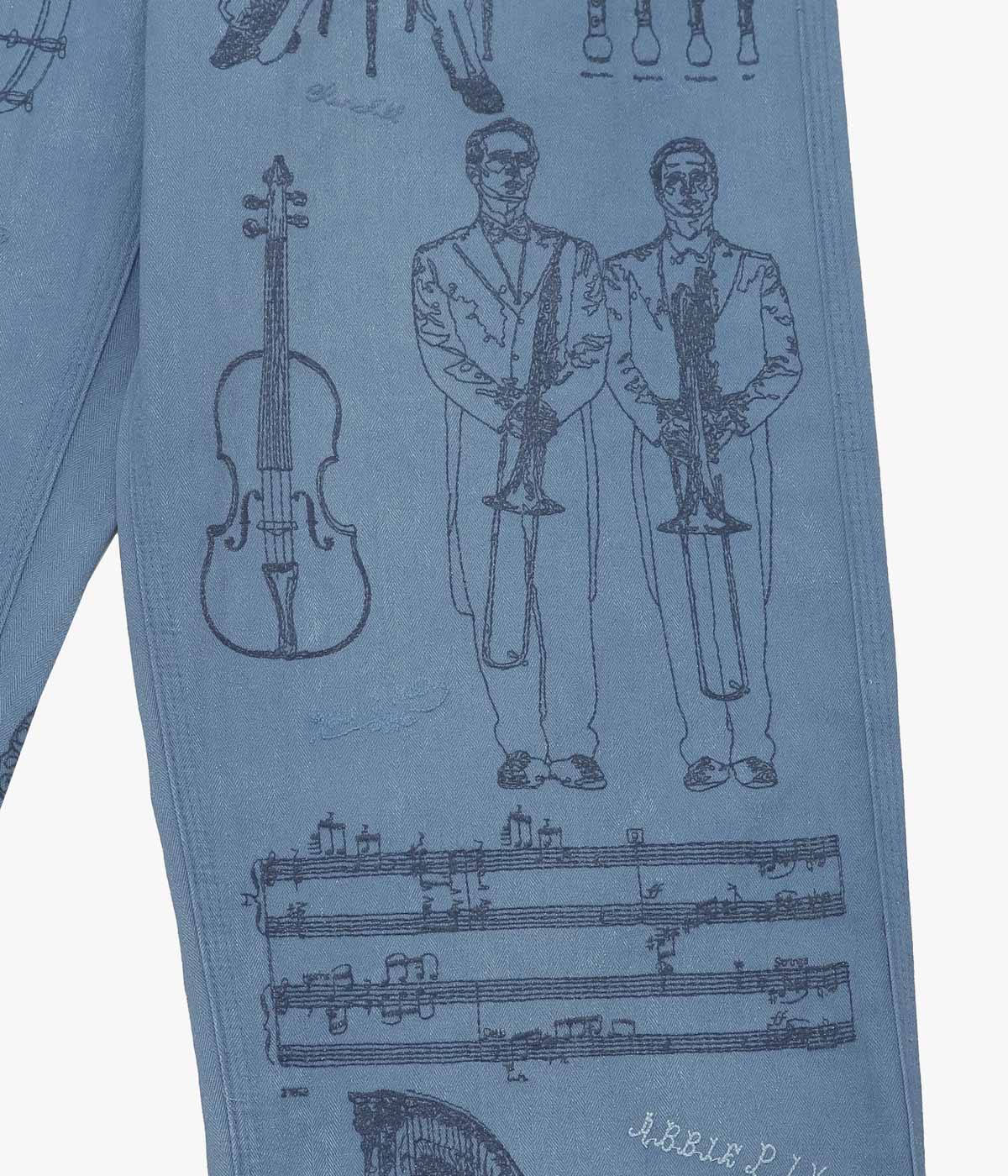 SAMUEL ZELIG "ORCHESTRA PANT" (CHORE BLUE)