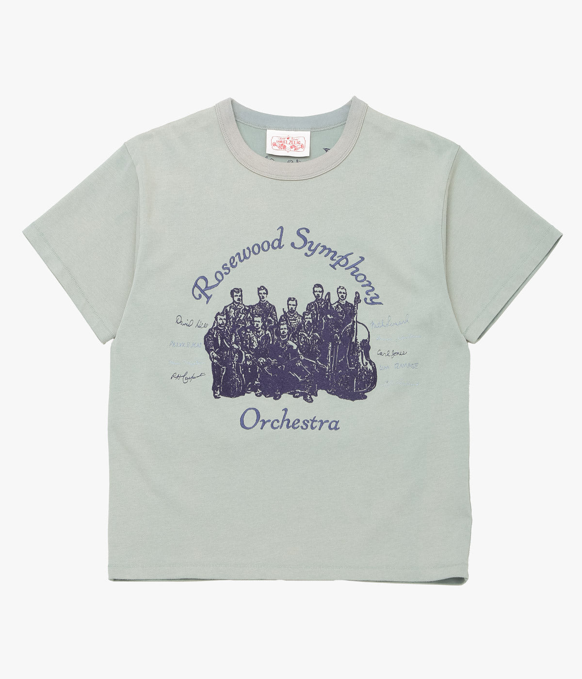 SAMUEL ZELIG "ORCHESTRA TEE" (TEAL GREY)