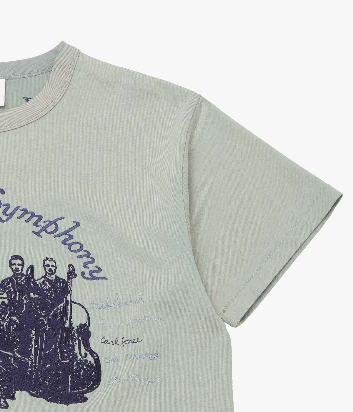 SAMUEL ZELIG "ORCHESTRA TEE" (TEAL GREY)