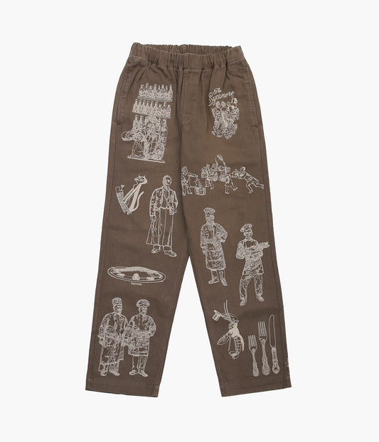 SAMUEL ZELIG ''RESTAURANT PANT'' (BROWN)