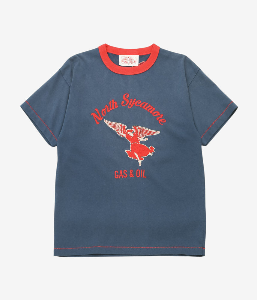 SAMUEL ZELIG ''SERVICE TEE'' (NAVY RED RINGER)