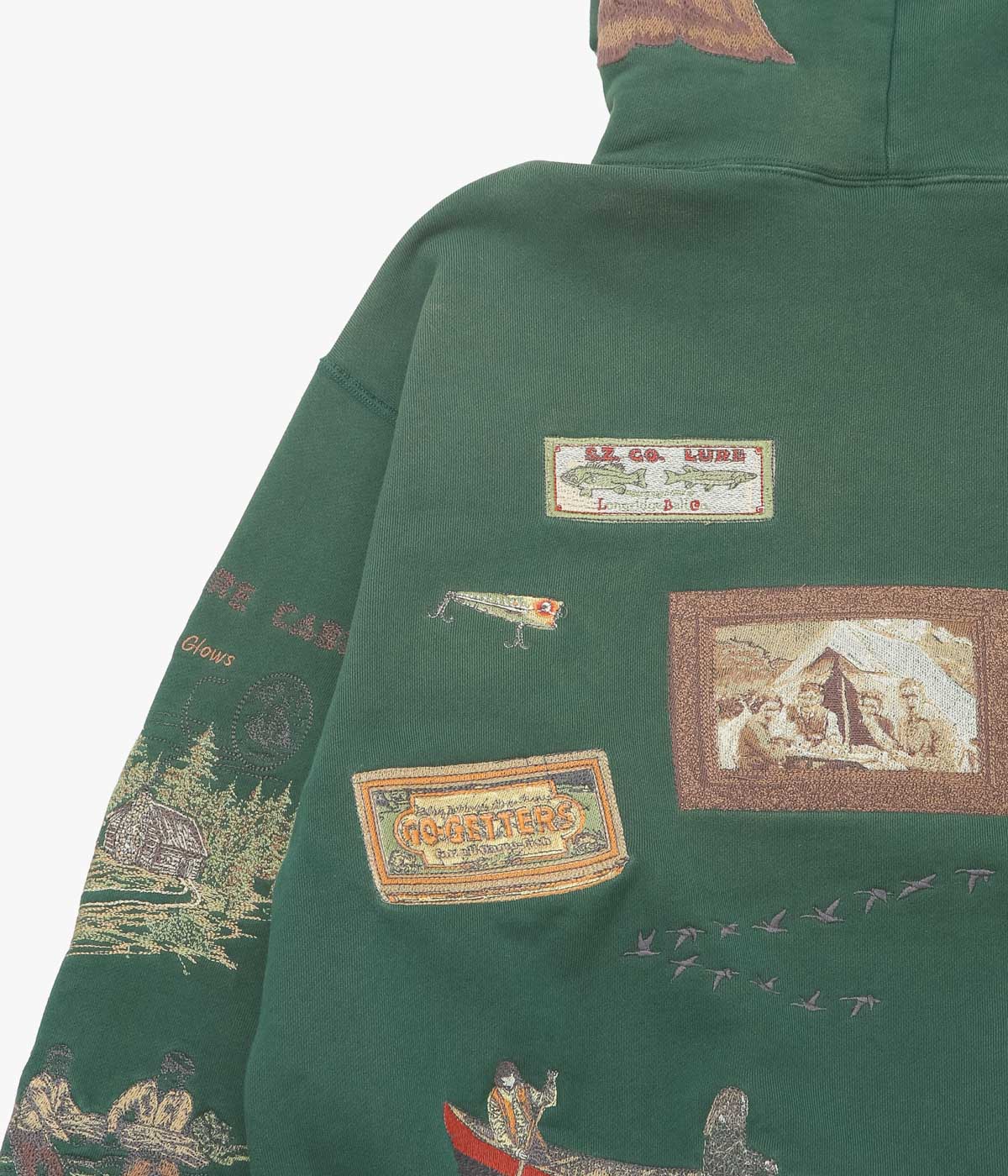 SAMUEL ZELIG ''TRAIL HOODIE'' (FOREST GREEN)