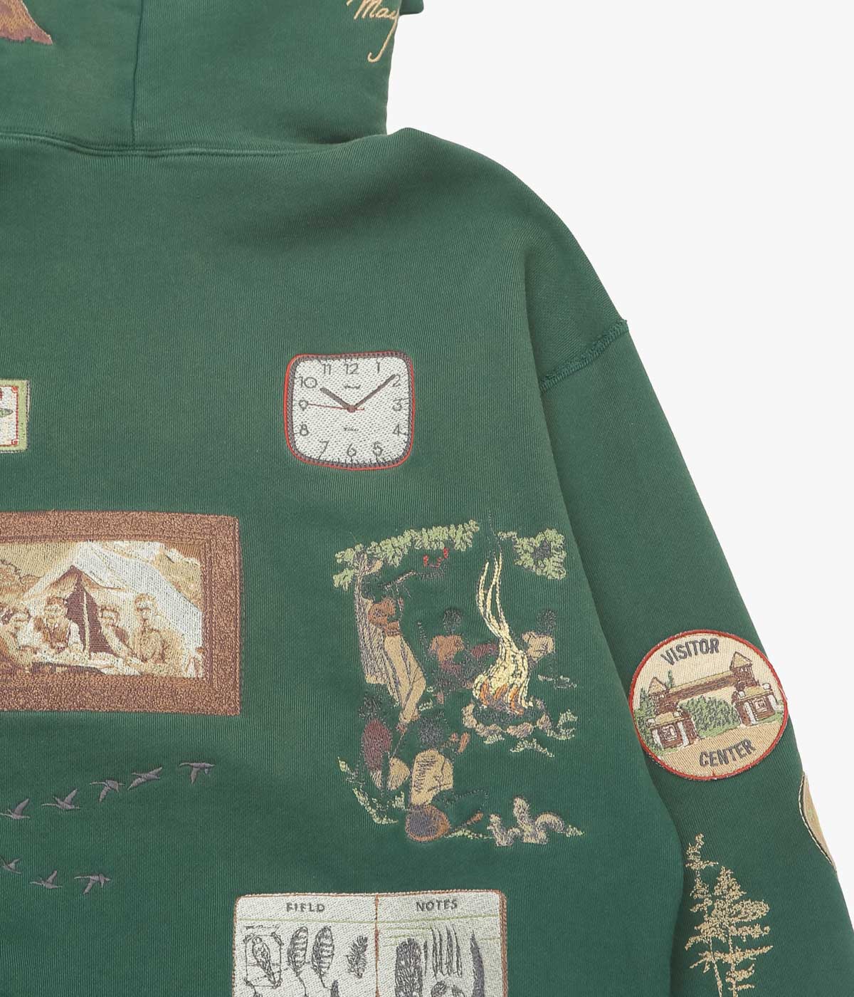 SAMUEL ZELIG ''TRAIL HOODIE'' (FOREST GREEN)