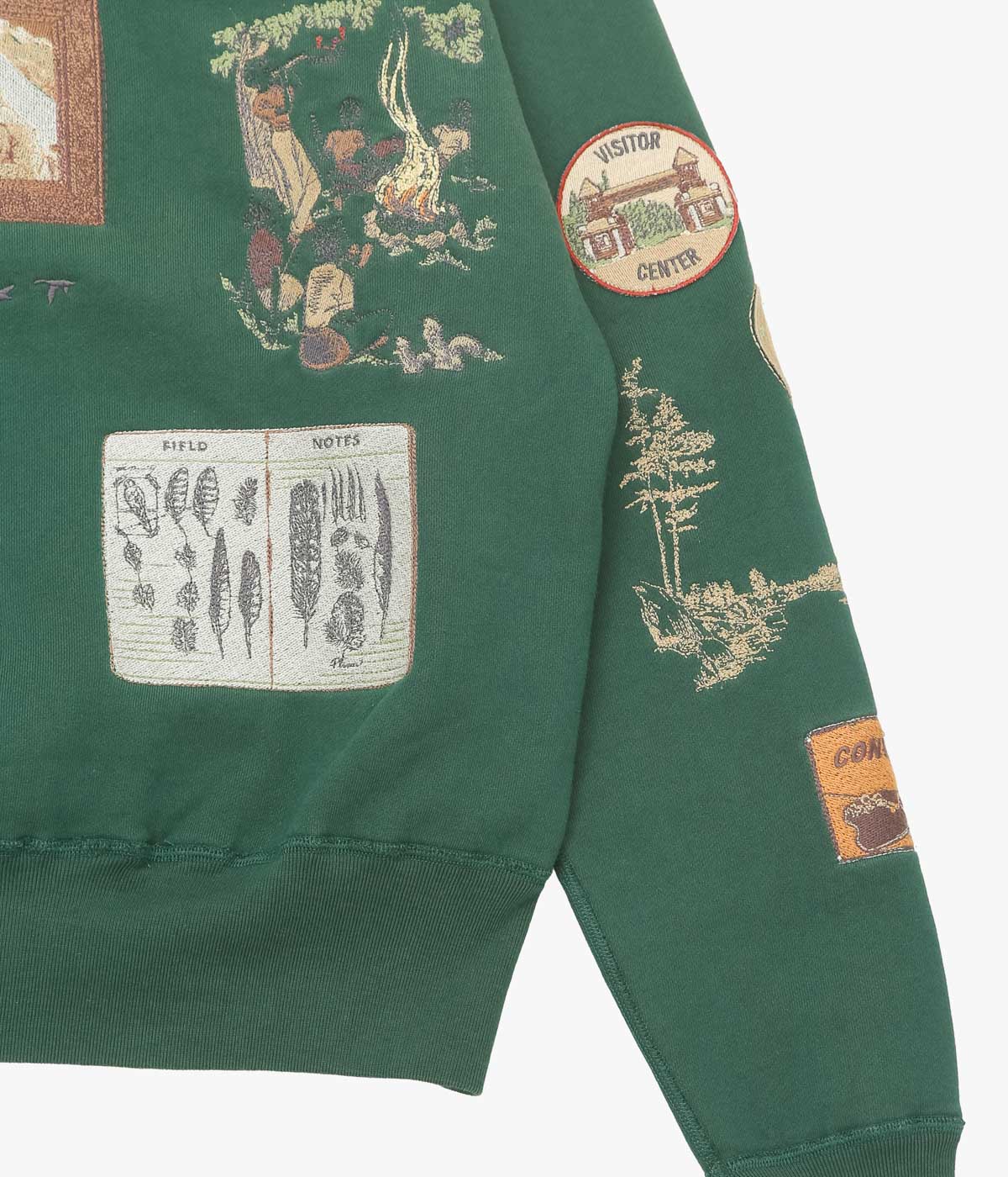 SAMUEL ZELIG ''TRAIL HOODIE'' (FOREST GREEN)