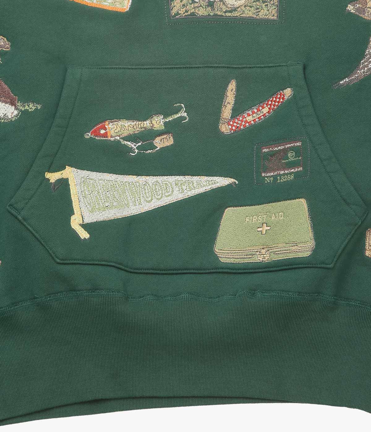 SAMUEL ZELIG ''TRAIL HOODIE'' (FOREST GREEN)