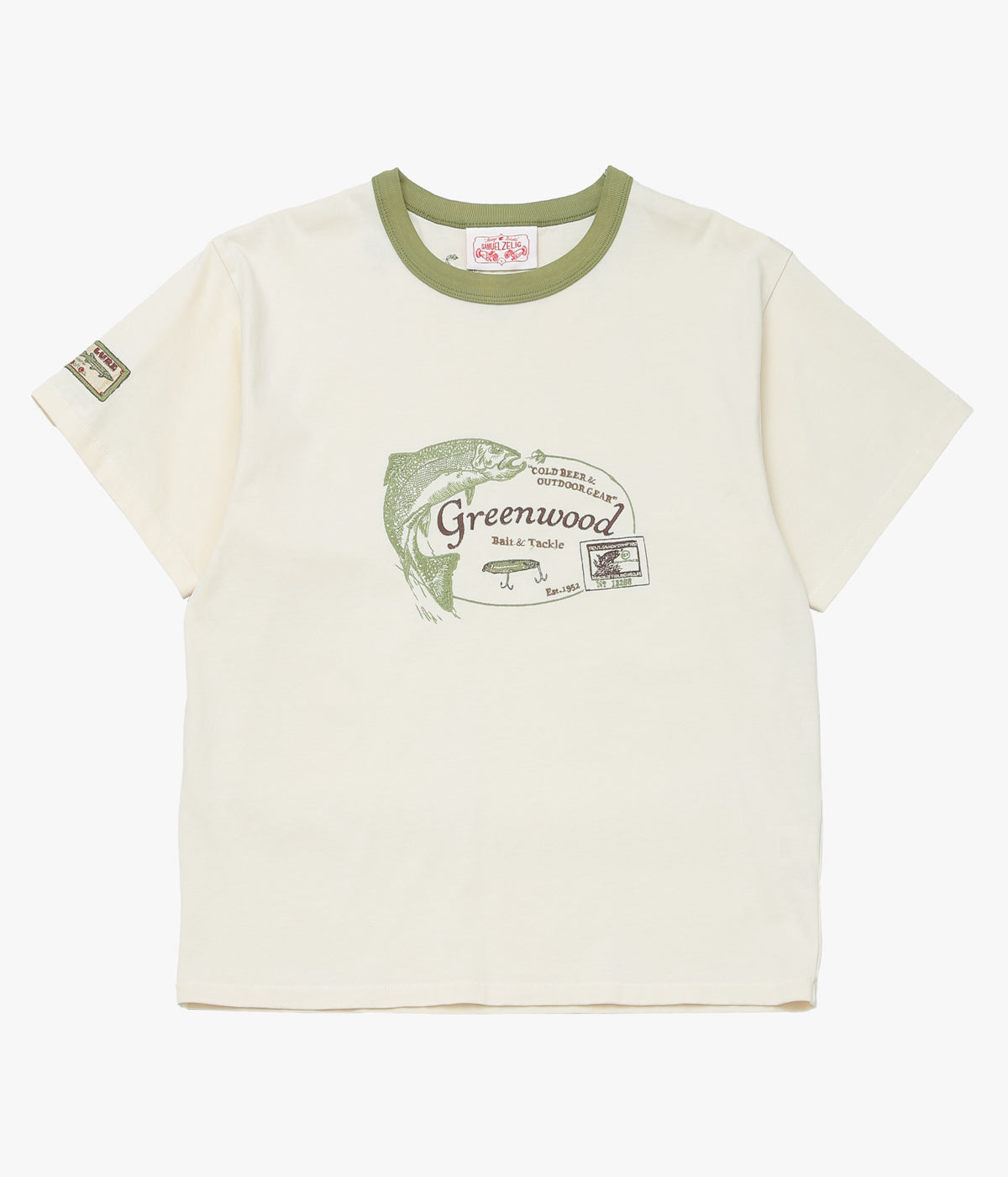 SAMUEL ZELIG "TRAIL TEE" (OLIVE RINGER)