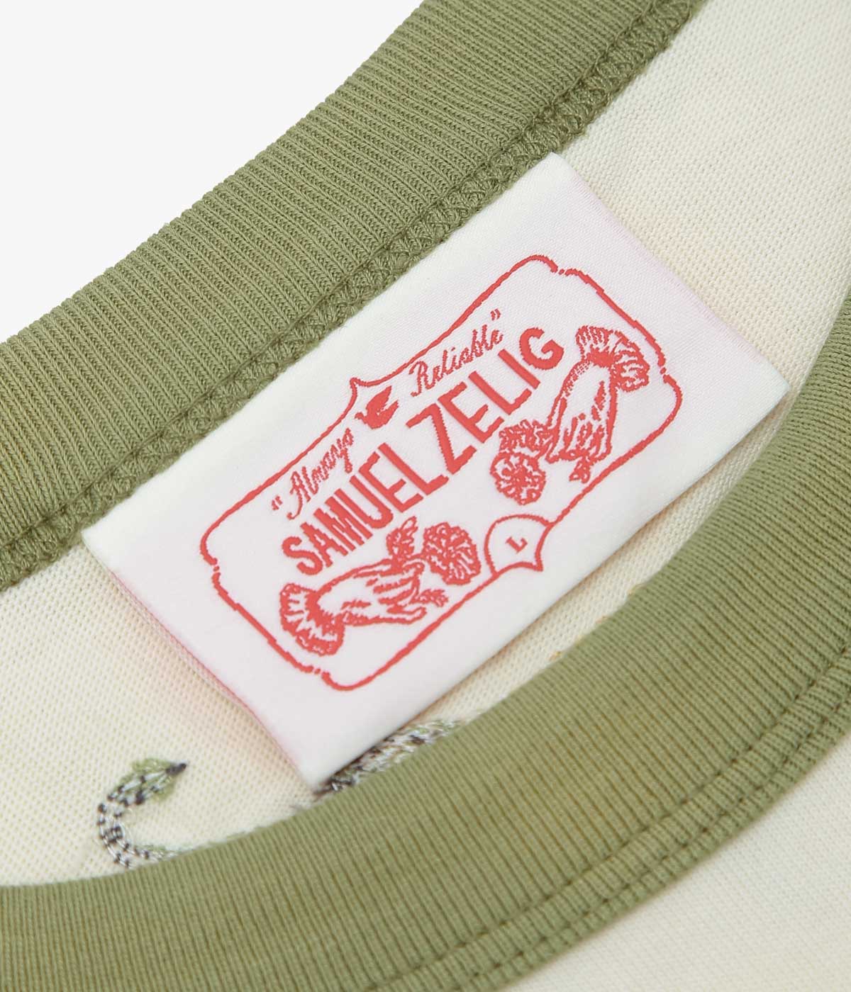SAMUEL ZELIG "TRAIL TEE" (OLIVE RINGER)