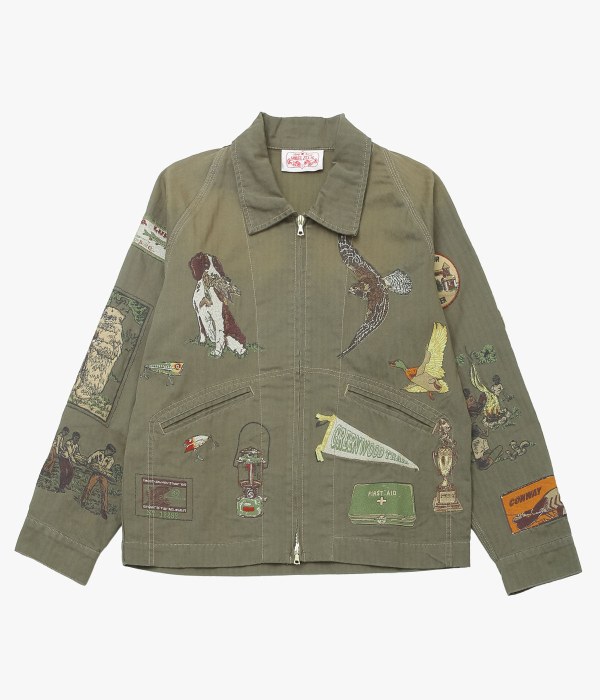 SAMUEL ZELIG "TRAIL ZIP JACKET" (ARMY GREEN)
