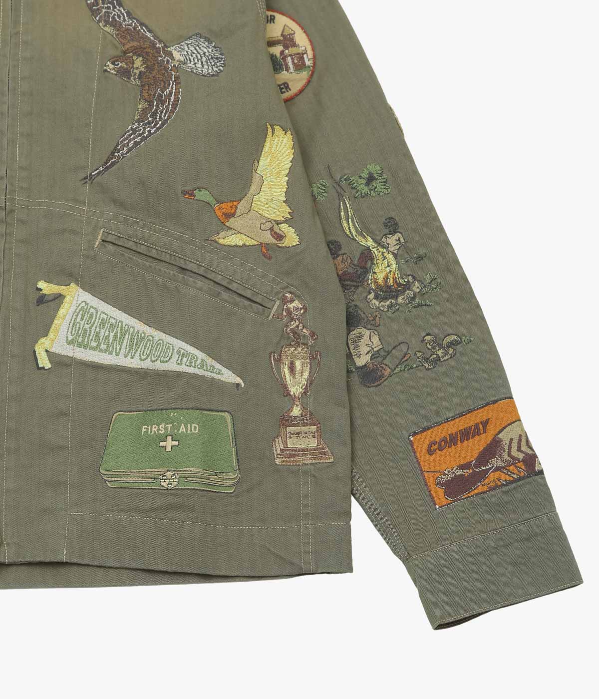 SAMUEL ZELIG "TRAIL ZIP JACKET" (ARMY GREEN)