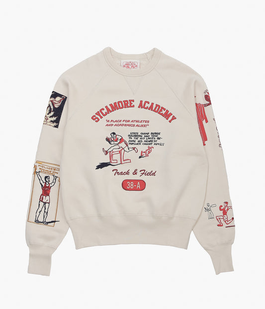 SAMUEL ZELIG ''VARSITY CREWNECK'' (NATURAL)