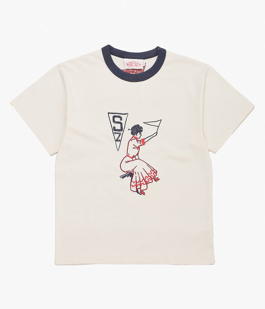 SAMUEL ZELIG ''VARSITY TEE'' (NATURAL)