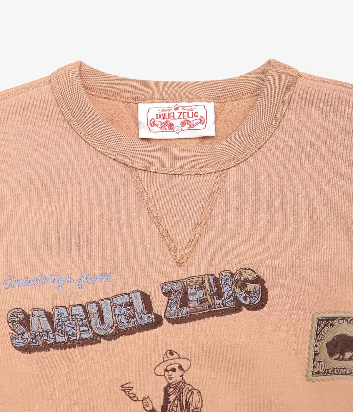 SAMUEL ZELIG ''WESTERN CREWNECK'' (D.ORANGE)