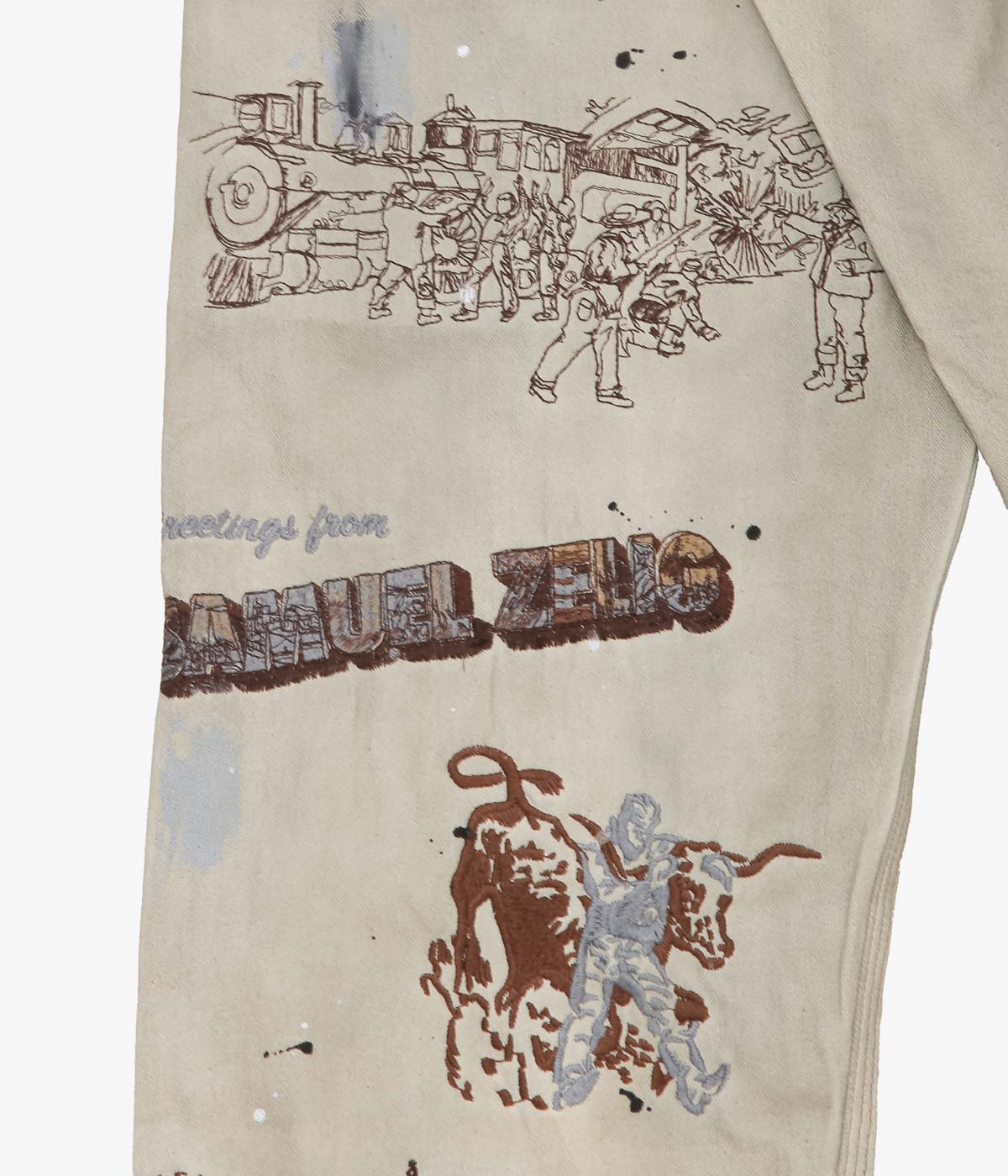SAMUEL ZELIG ''WESTERN PANT'' (NATURAL)