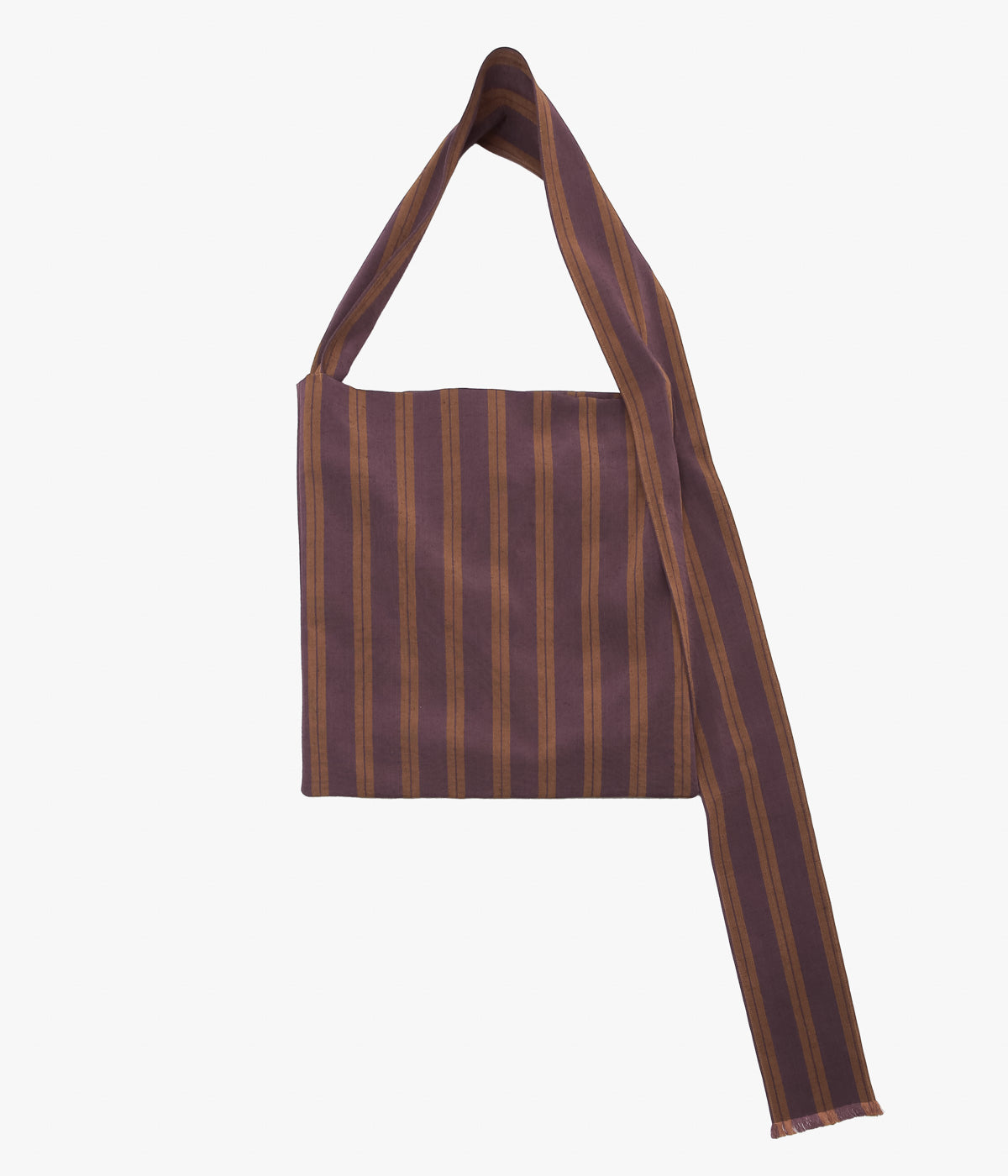 SERA STUDIO "SCARF TOTE BAG" (PURPLE / TERRA)