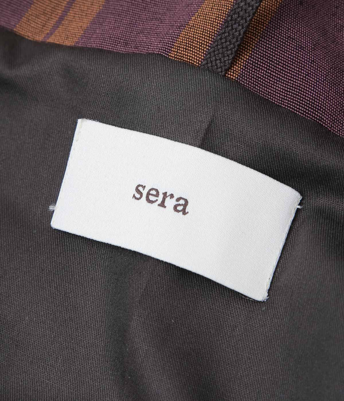 SERA STUDIO "SCARF TOTE BAG" (PURPLE / TERRA)