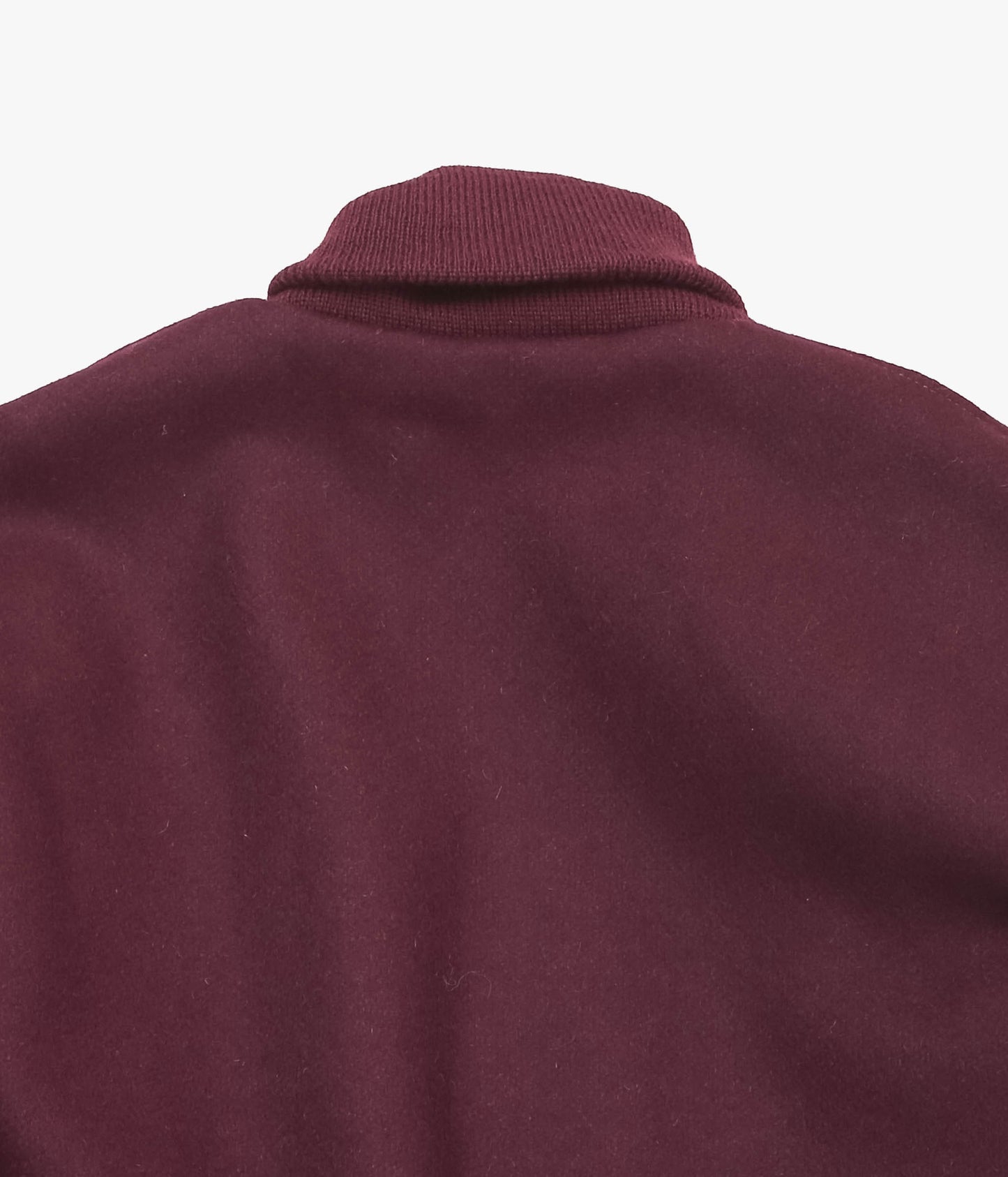 SETTLEMIER'S ''ROLL COLLAR VARSITY JACKET'' (BURGUNDY)