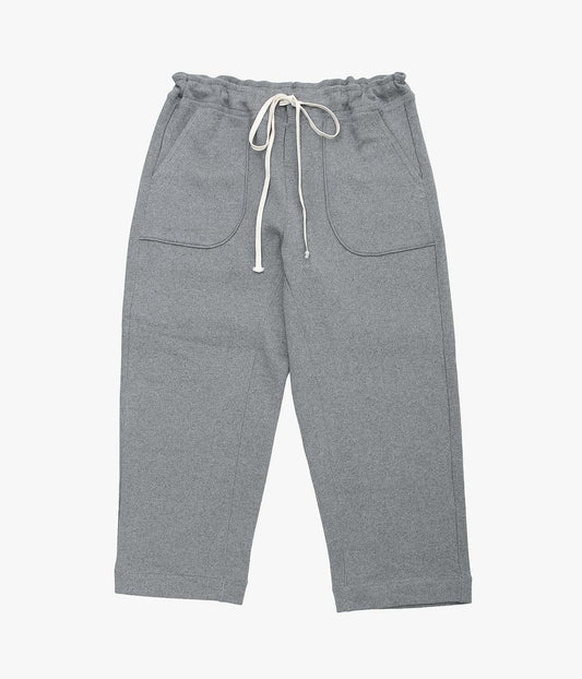 SEVENTY FIVE ''DRAWSTRING TROUSERS (COTTON / CASHMERE)'' (GREY)