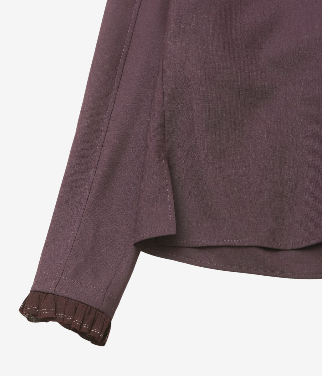 SEVENTY FIVE ''RUFFIE TOP'' (PLUM)
