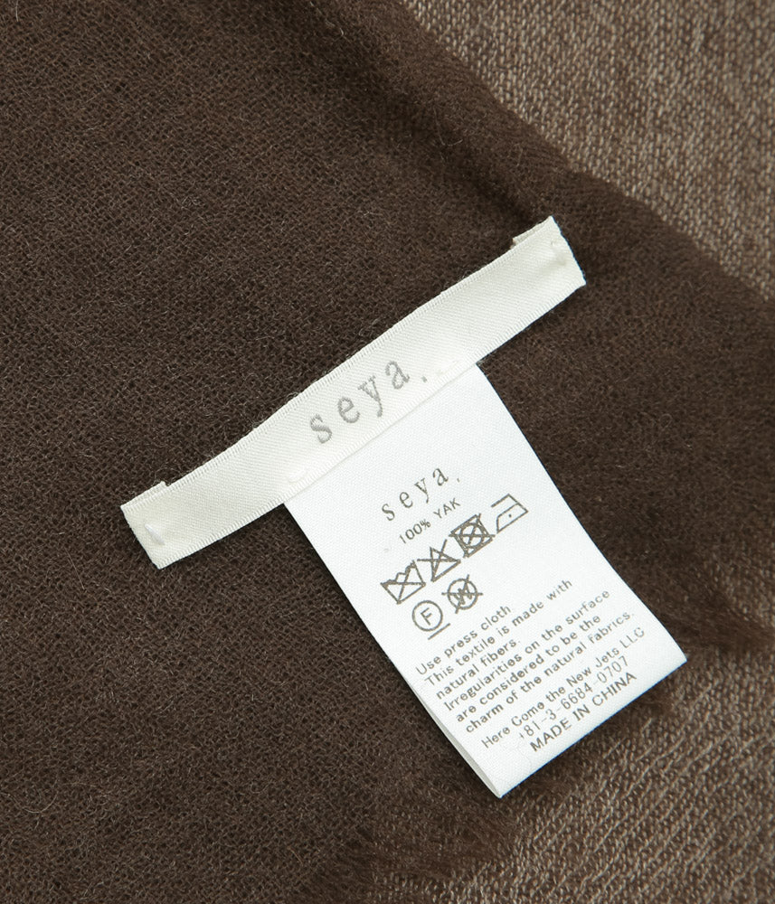 SEYA. ''BREEZE SCARF'' (UNDYED MIX)