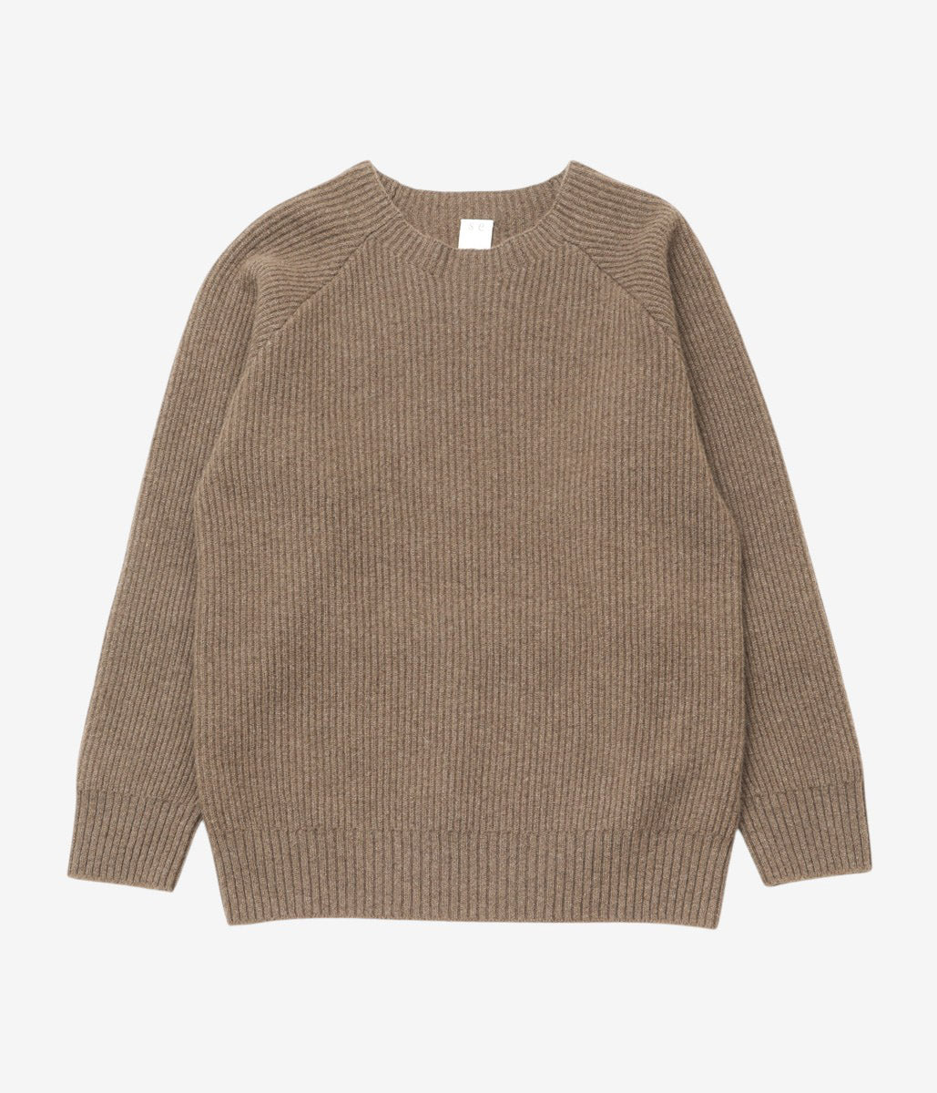 SEYA. ''CLOUD CREWNECK'' (NATURAL BROWN)