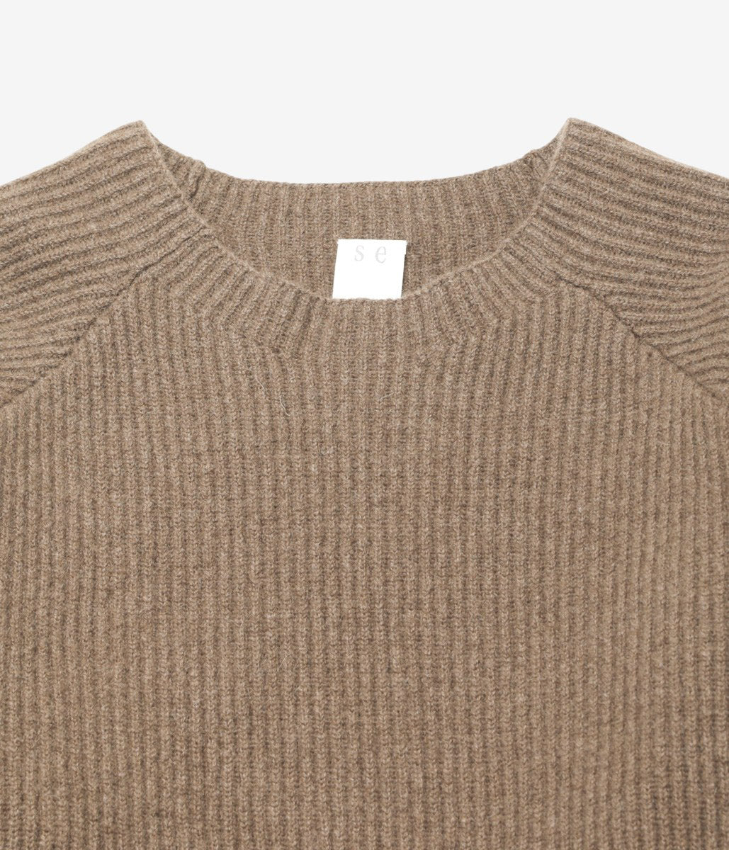 SEYA. ''CLOUD CREWNECK'' (NATURAL BROWN)