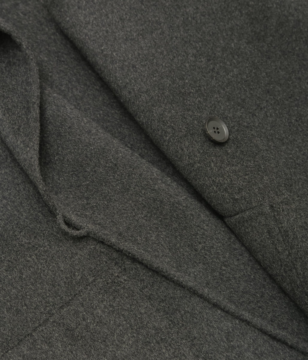 SEYA. ''DOUBLE FACE COAT'' (ASH CHARCOAL)