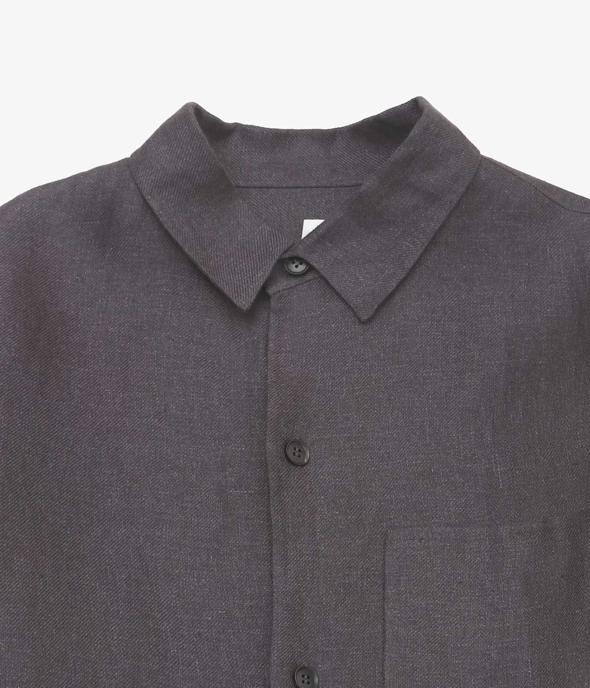 SEYA. ''DOUBLE FACE OVERSHIRT'' (MUD INDIGO)
