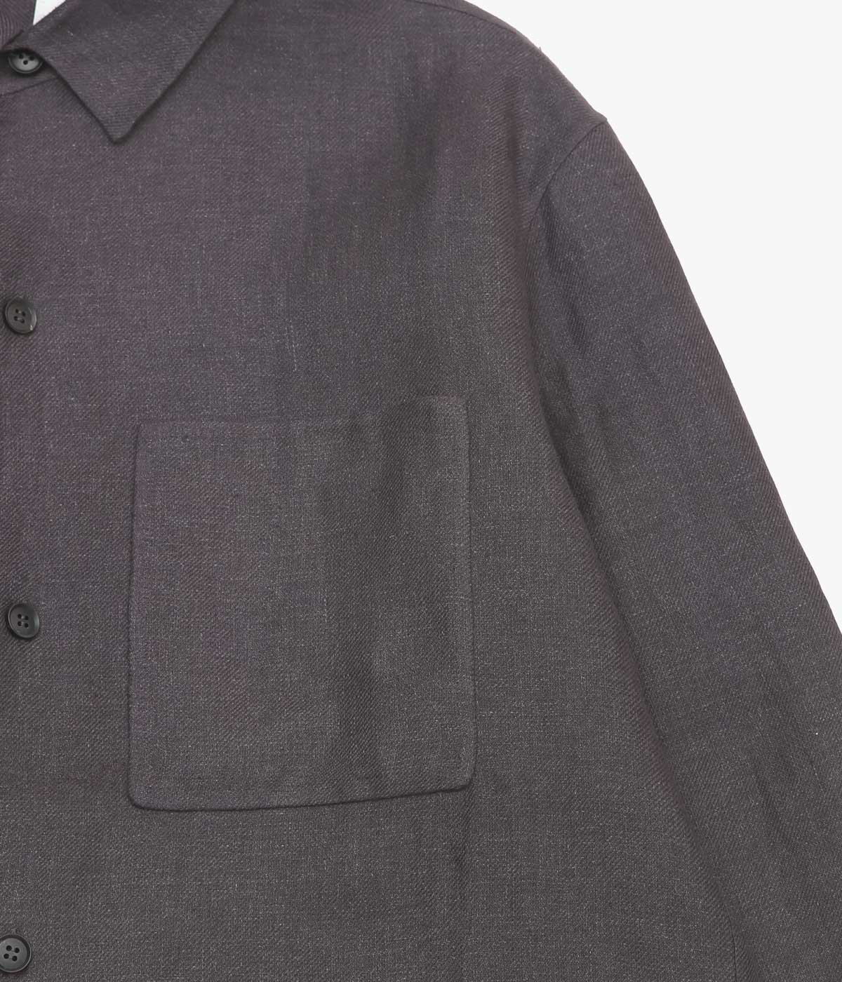 SEYA. ''DOUBLE FACE OVERSHIRT'' (MUD INDIGO)