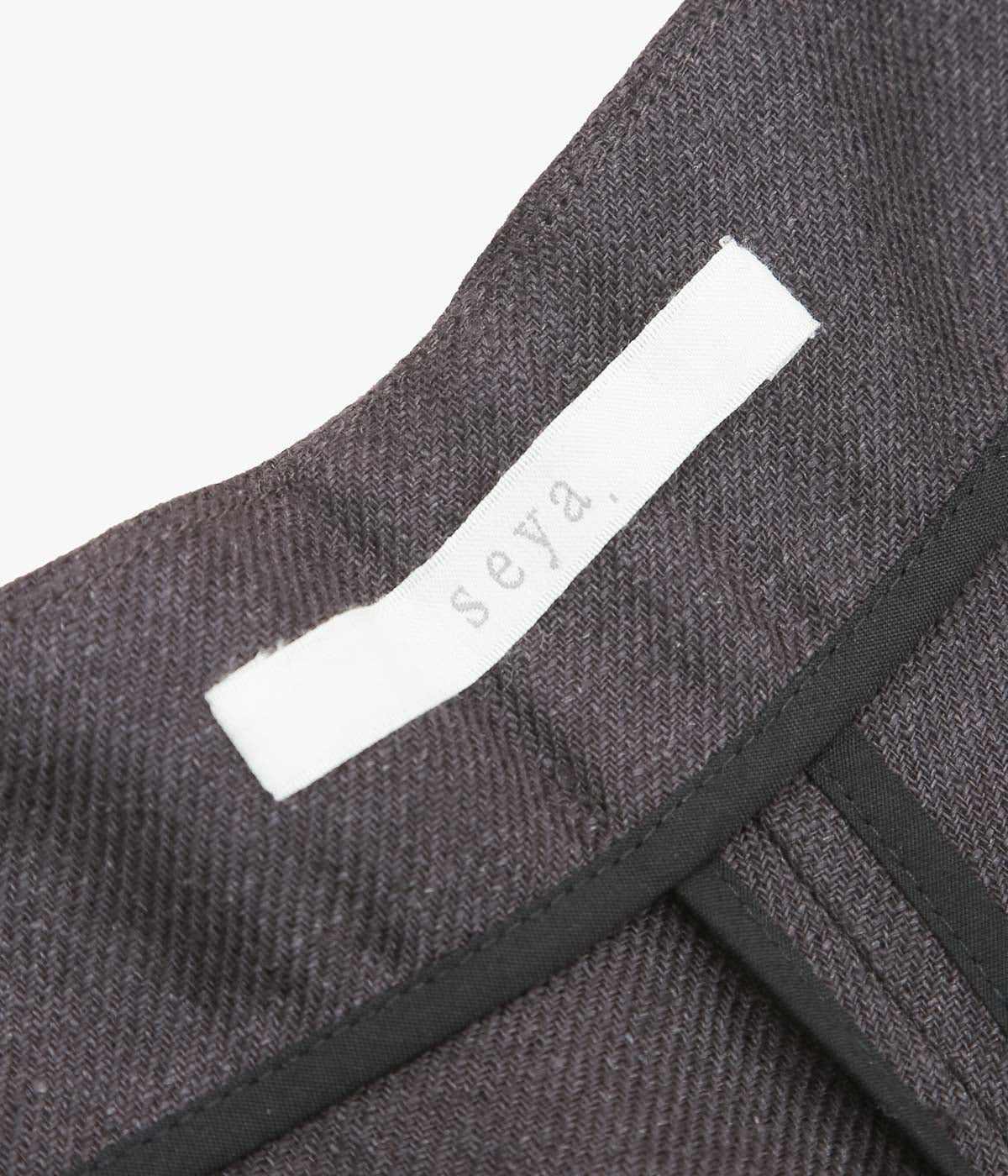SEYA. ''DOUBLE FACE RELAX PANTS'' (MUD INDIGO)