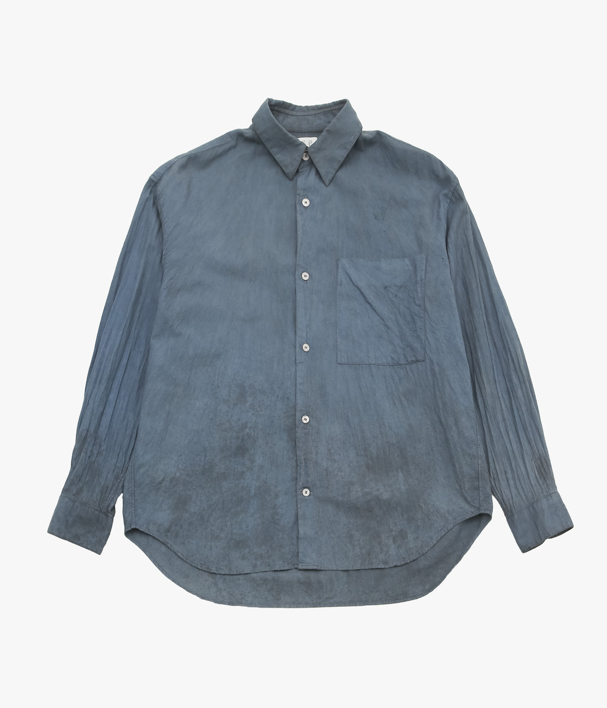 SEYA. ''ETERNAL SHIRT'' (PLUM X INDIGO MUD SPLASH)