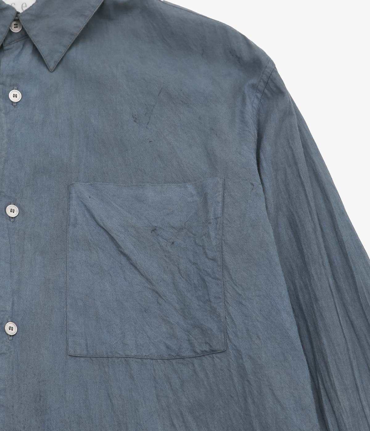 SEYA. ''ETERNAL SHIRT'' (PLUM X INDIGO MUD SPLASH)