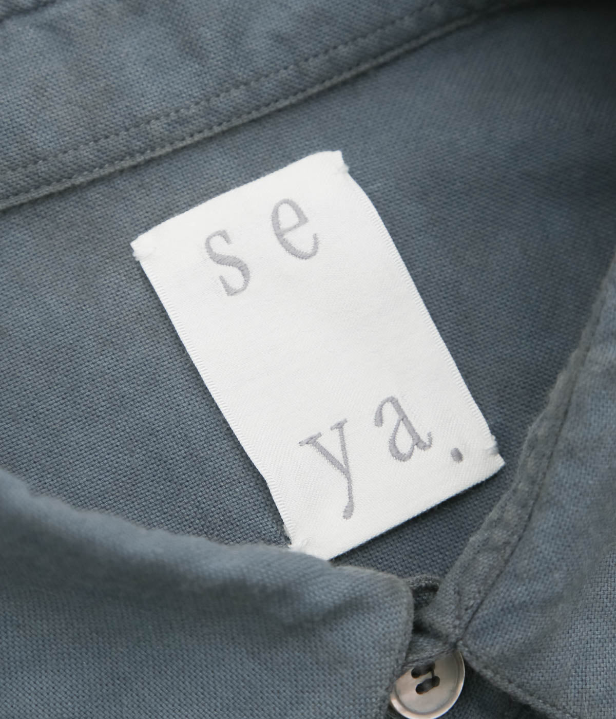 SEYA. ''ETERNAL SHIRT'' (PLUM X INDIGO MUD SPLASH)