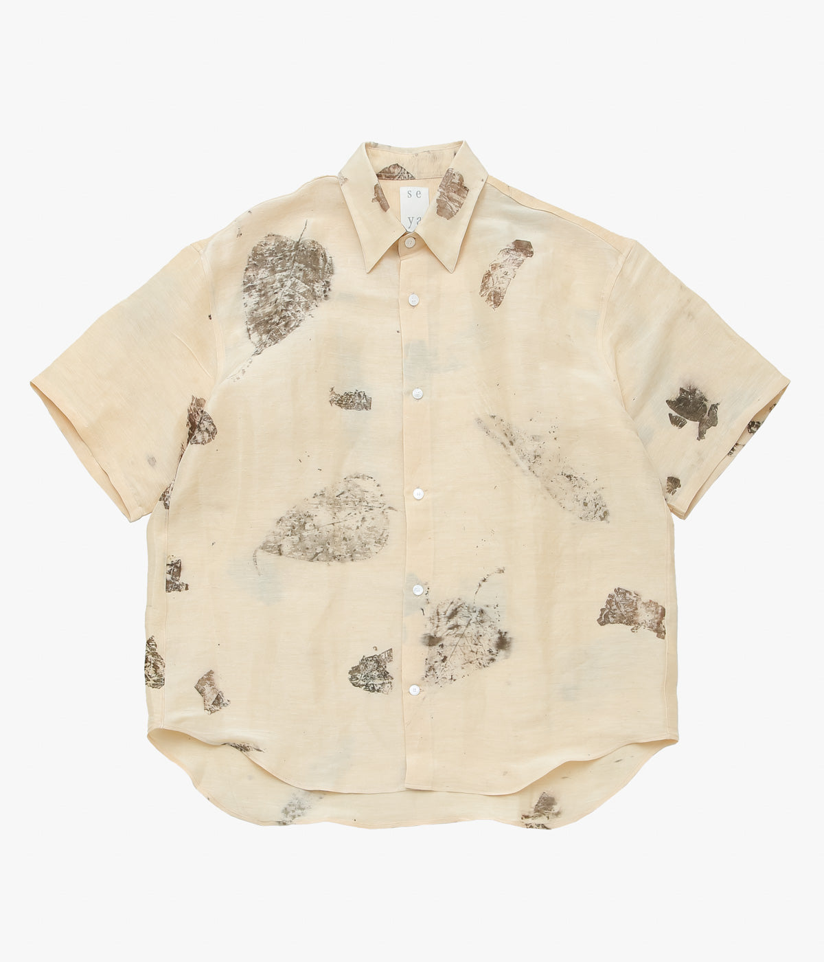 SEYA. "ETERNAL SUMMER SHIRT" (HAND LEAF PRINT)