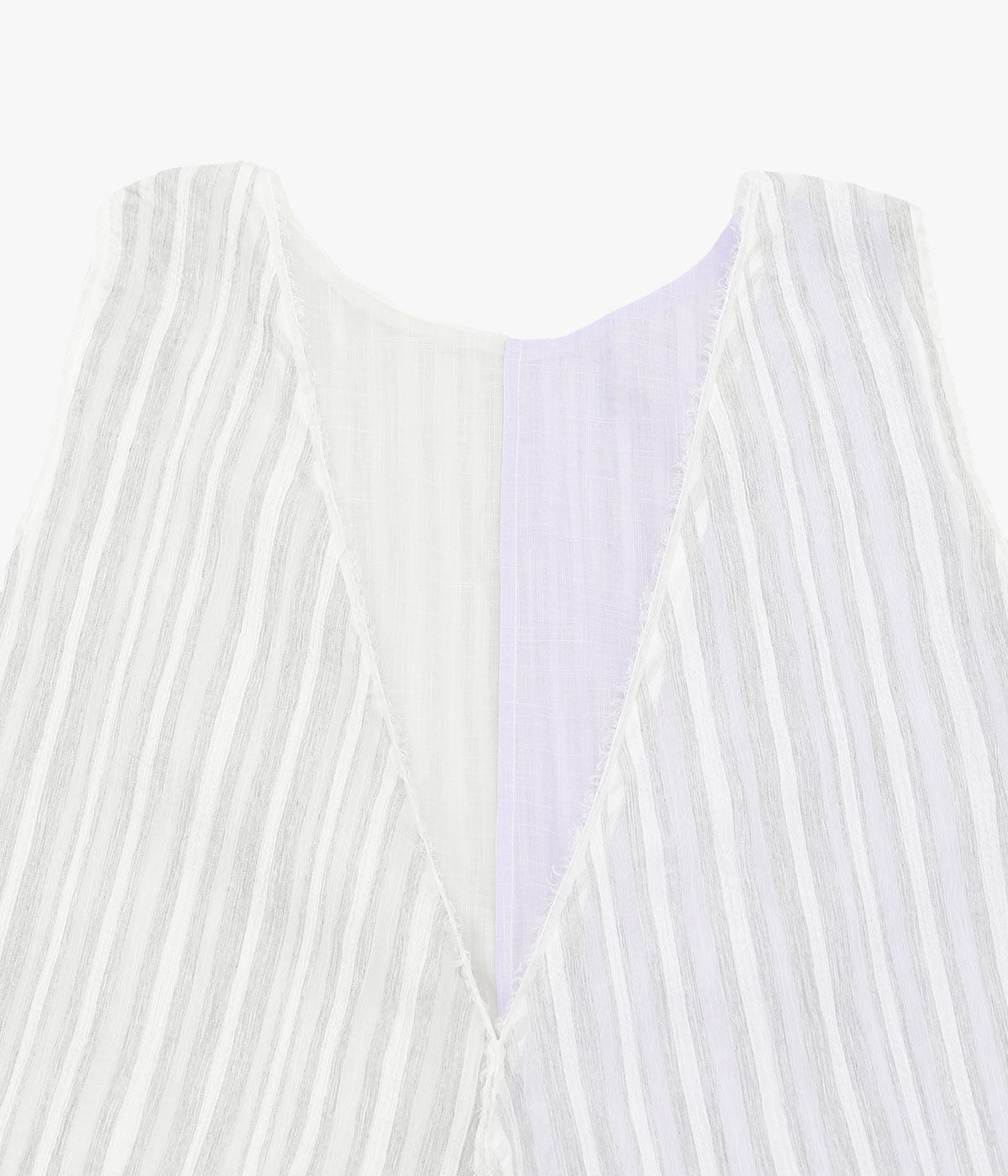 SEYA. ''FRINGED TEMPLE DRESS'' (ASH GREY)