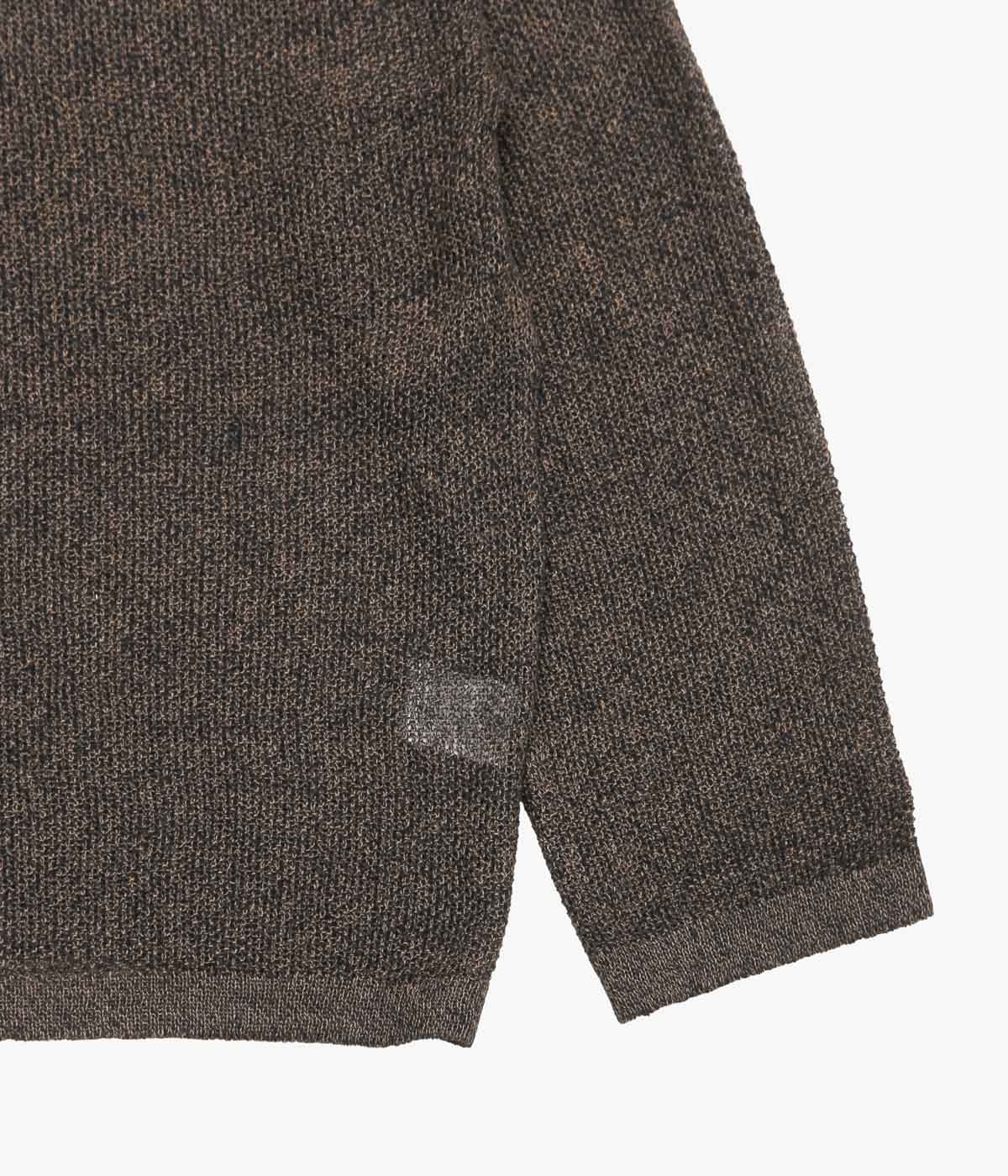 SEYA. ''KOMOREBI SWEATER'' (INDIGO X MUD MELANGE)