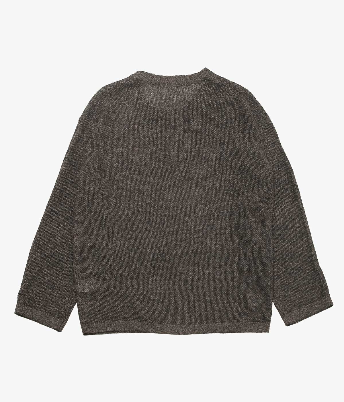 SEYA. ''KOMOREBI SWEATER'' (INDIGO X MUD MELANGE)