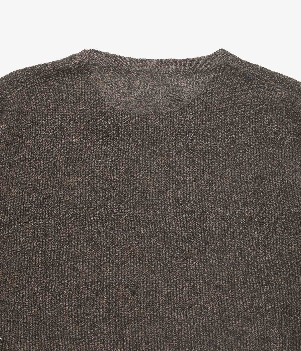 SEYA. ''KOMOREBI SWEATER'' (INDIGO X MUD MELANGE)