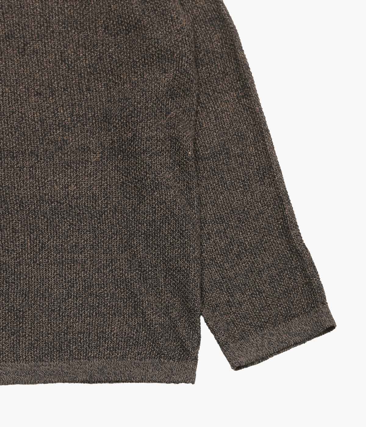 SEYA. ''KOMOREBI SWEATER'' (INDIGO X MUD MELANGE)