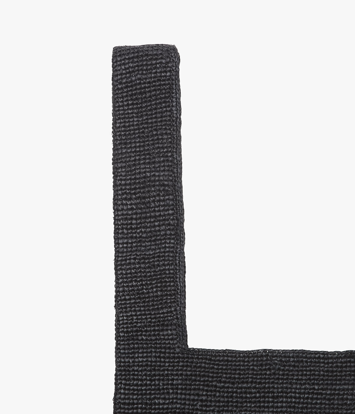 SEYA. ''MEDIUM RAFFIA BAG'' (BLACK)