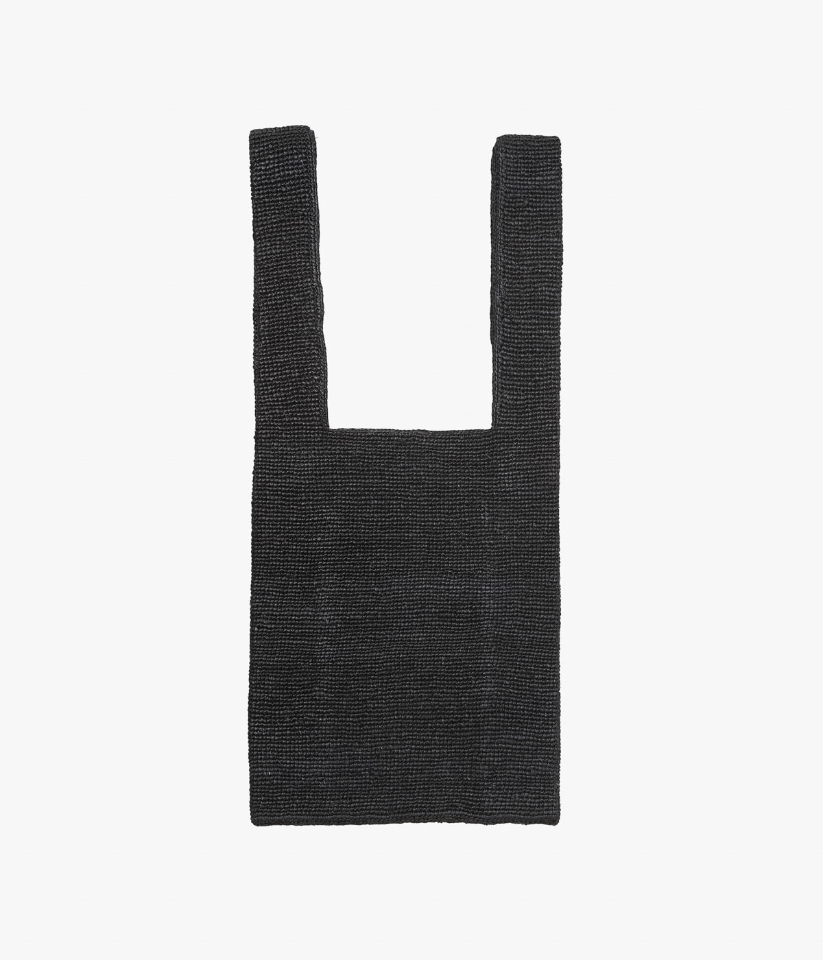 SEYA. ''MEDIUM RAFFIA BAG'' (BLACK)