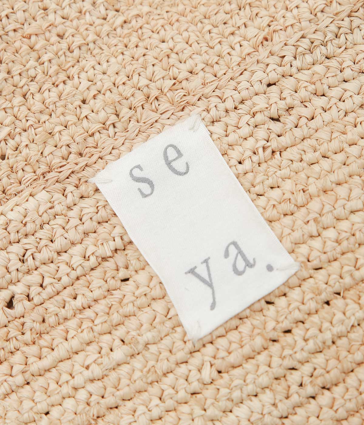 SEYA. ''MEDIUM RAFFIA BAG'' (NATURAL)