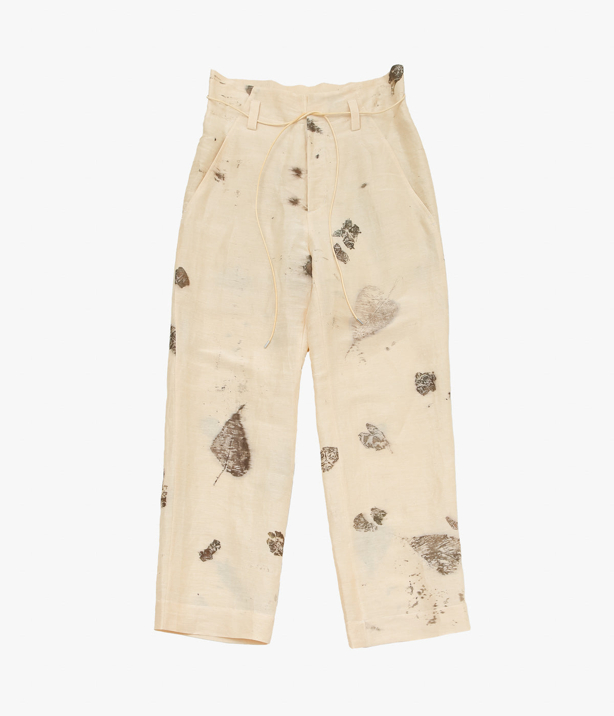 SEYA. ''NAM OU RIVER TRIP PANTS'' (HAND LEAF PRINT)