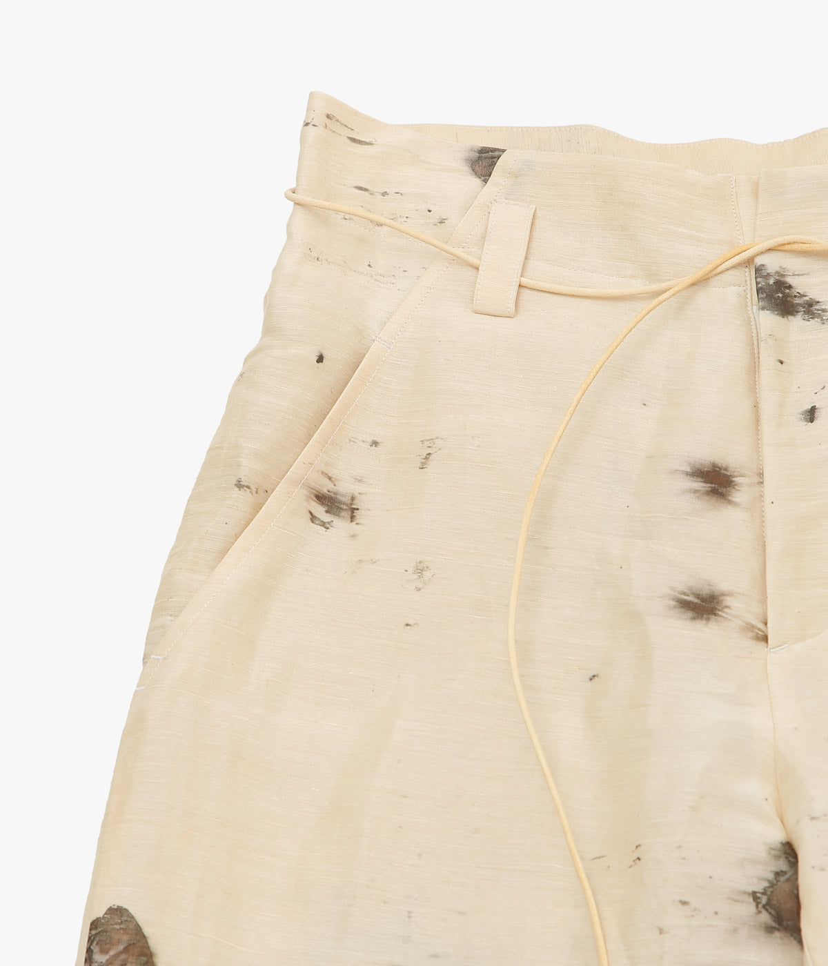 SEYA. ''NAM OU RIVER TRIP PANTS'' (HAND LEAF PRINT)