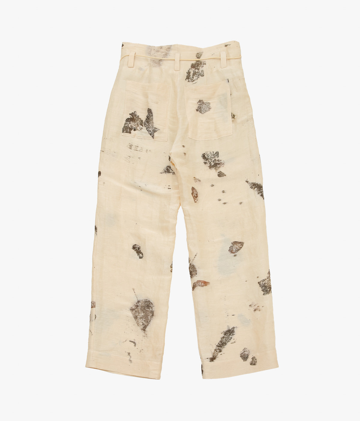 SEYA. ''NAM OU RIVER TRIP PANTS'' (HAND LEAF PRINT)