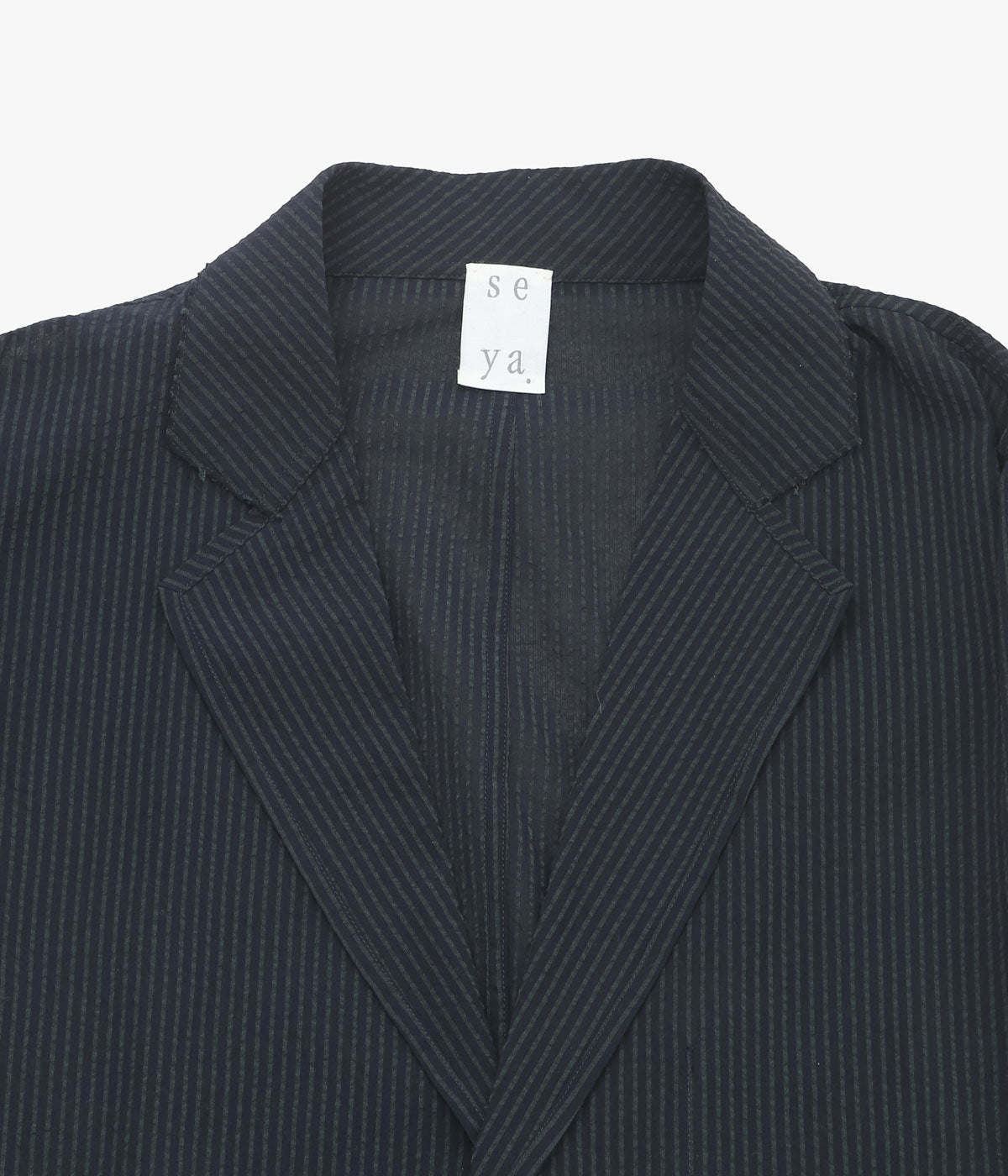 SEYA. ''NAM OU ZERO JACKET'' (STRIPED LAO NAVY ) – THE STORE BY